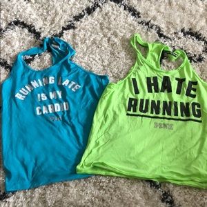 Pink workout tops